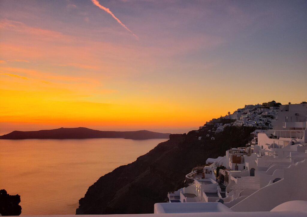 Coucher de soleil à Santorin